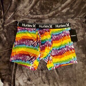 Hurley Pride Wave Tie Dye Multicolor Pattern Underwear Briefs Size L